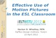 The Effective Use Of Motion Pictures (2)
