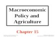 Agri 2312 chapter 15 macroeconomic policy and agriculture