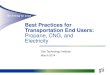 Best Practices for End Users for CNG, LPG & Electricity