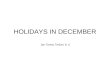 Holidays in december 1