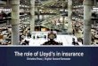 The role of lloyd’s in insurance