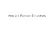 Ancient roman emperors