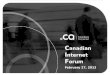 Findings from the Canadian Internet Forum (CIF) consultation