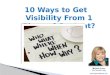10 Ways to Get Visibility From 1 Piece of Content