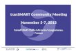 tranSMART Community Meeting 5-7 Nov 13 - Session 1: Wellcome and logistics
