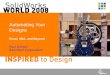 Sww 2008   Automating Your Designs   Excel, Vba And Beyond