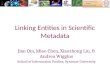 Linking Scientific Metadata (presented at DC2010)