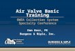 Air Valve Basic Training