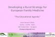 Wonca Europe2013. Prague Rural Strategy.Educational Agenda