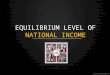 Equilibrium level national income