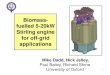 Biomass-fuelled Stirling Engine for off-grid applications - Jan 2014