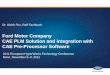 CAE PLM Solution and integration with CAE Pre-Processor Software