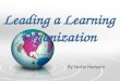 leading a learning organization