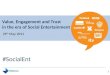 Value, Trust and Engagement in an era of Social Entertainment