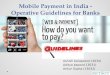mobile payment in india   operative guidelines for