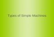 types of simple machines