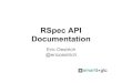 Rspec API Documentation