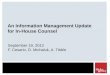 An information management update for in house counsel