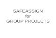 The use of safe assign for marking students' projects