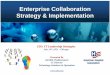 Enterprise Collaboration Strategy & Implementation