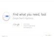 Find What You Need Fast with the Google Search Appliance
