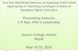 Seminar proceedings on multi mode approaches in teaching learning in higher education