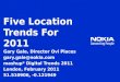 5 Location Trends For 2011
