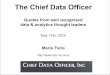 The Chief Data Officer - quotes from data & analytics thought leaders