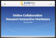 Online Collaboration presented at Newport Interactive Marketers