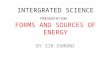 Sources and forms of energy