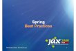 Jaxitalia09 Spring Best Practices