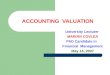 Accounting Valuation Uploaded Updated
