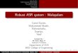 Robust ASR system : Malayalam
