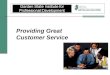 Providing great customer service