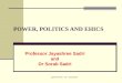 Power politics and ethics