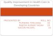 Quality improvement in health care in developing countries