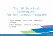 NCCET Webinar - Top 10 Survival Strategies for Non-Credit Programs