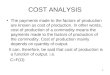 Cost analaysis
