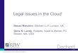 Legal issues in the cloud   renzo marchini & gene landy