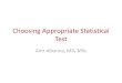 Choosing appropriate statistical test RSS6 2104