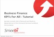 Business Finance KPI's -  tutorial
