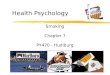 Health Psychology Smoking Chapter 7