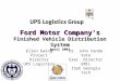 Ford Motor Company's Finished Vehicle Distribution System