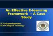 Effective elearning-framework