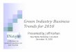 Green Industry Business Trends for 2010