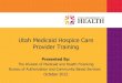 Hospice provider training 10.22.12