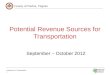 FCDOT: Potential Revenue Sources for Transportation