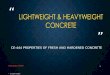 Lightweight and heavyweight concrete