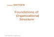 Foundations Of Organizational Structure