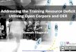 Addressing the Training Resource Deficit Utilizing Open Corpora and OER